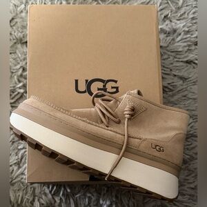 UGG Women's Platform Shoes in Tan Suede